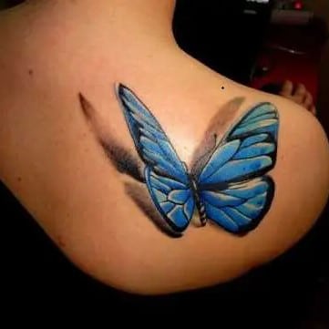 Butterfly 3D Tattoo 6