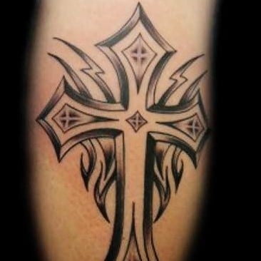 Cross 3D Tattoo 12
