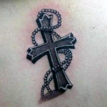 Cross 3D Tattoo 2
