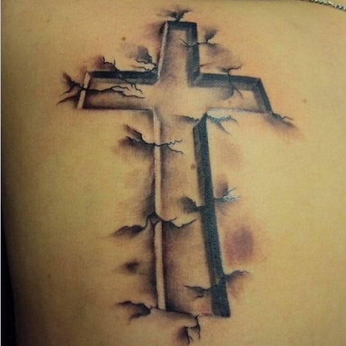 Cross 3D Tattoo 4