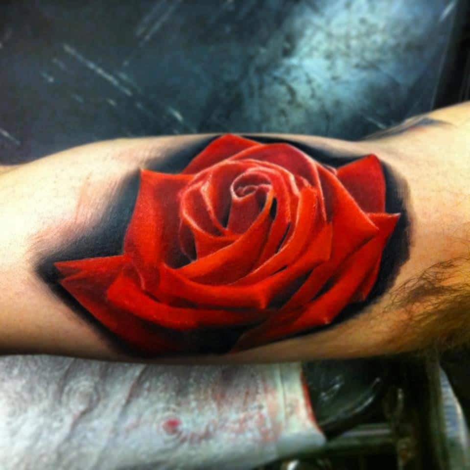 Rose 3D Tattoo 11