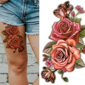 Rose 3D Tattoo 13