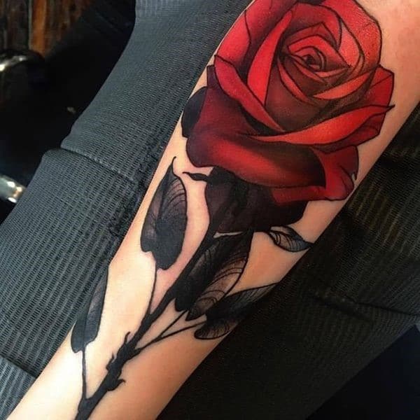 Rose 3D Tattoo 2