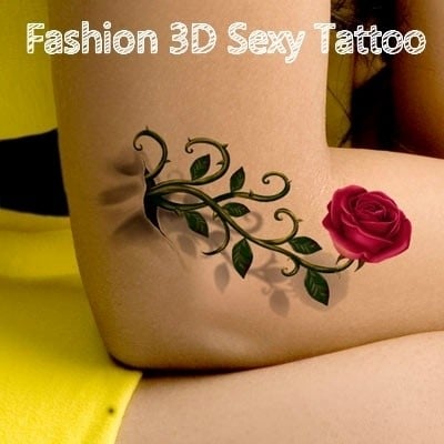 Rose 3D Tattoo 7