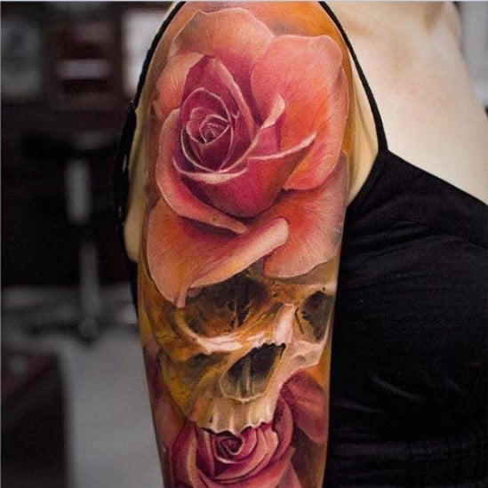 Rose 3D Tattoo 8