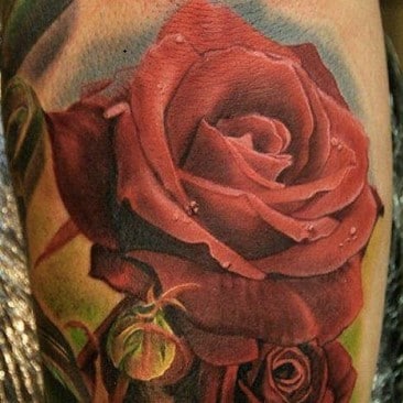 Rose 3D Tattoo 9