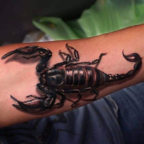 Scorpion 3D Tattoo 10
