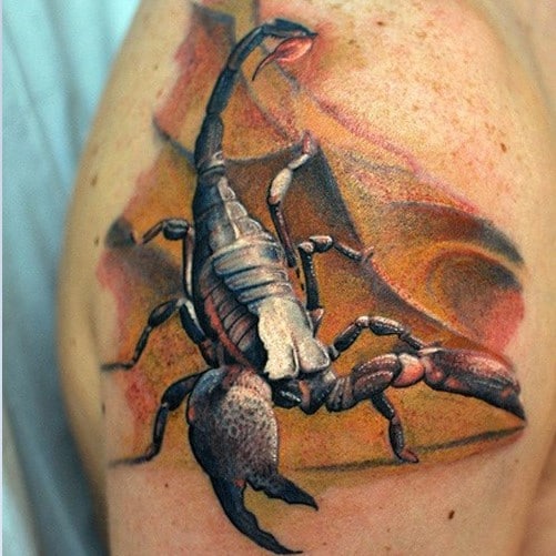 Scorpion 3D Tattoo 4