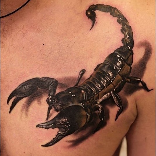 Scorpion 3D Tattoos 1