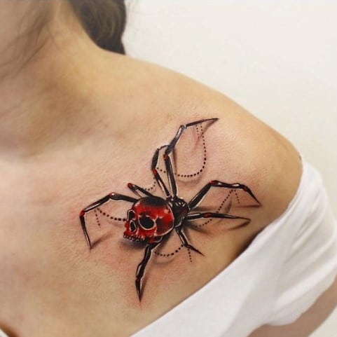 Spider 3D Tattoo 10