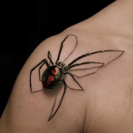 Spider 3D Tattoo 3