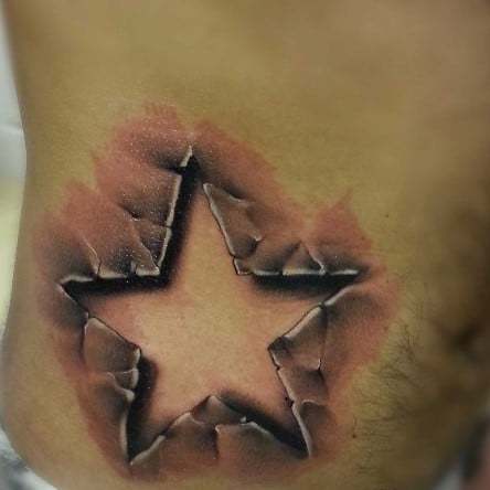 Star 3D Tattoo 6