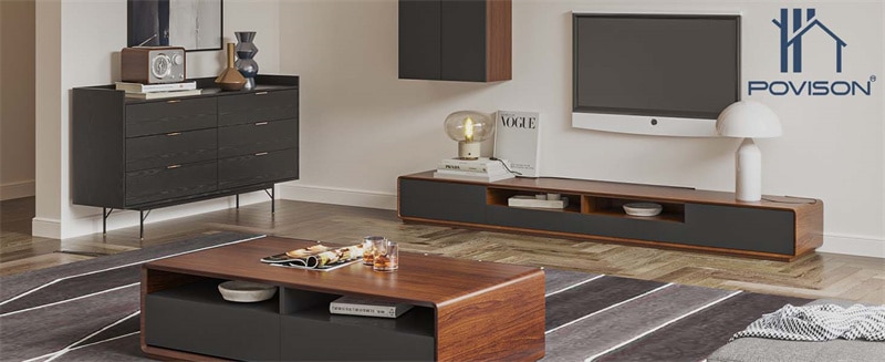 Modern Solid Wood TV Stand